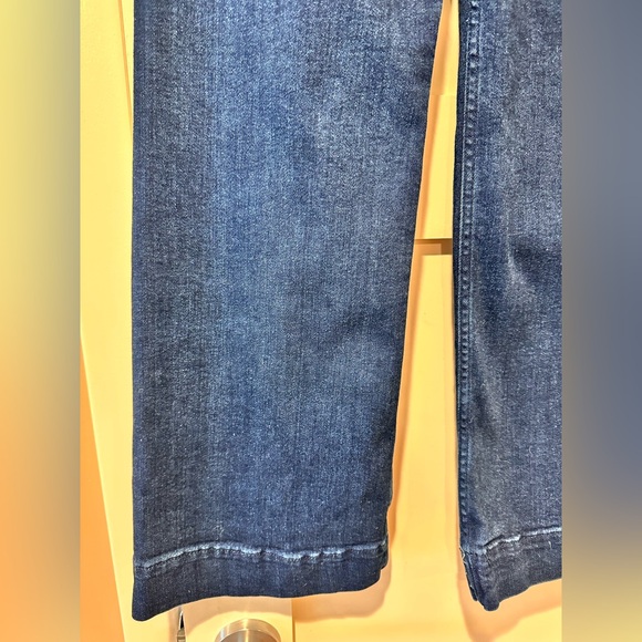 Anthropologie Maeve size 26 Colette Jean; high rise, wide leg crop in ink blue - Picture 11 of 11